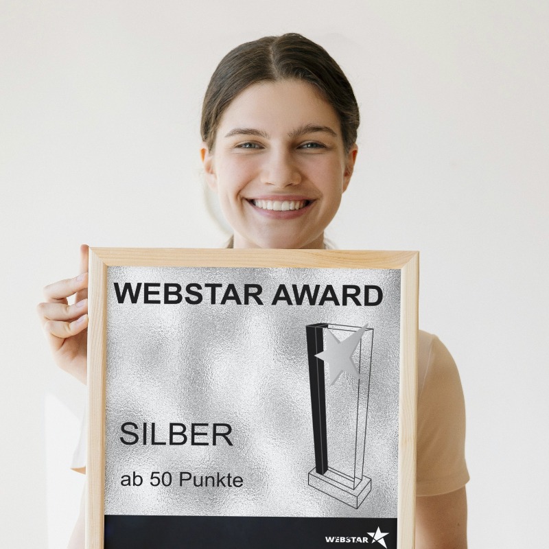 Webstar Award Silber